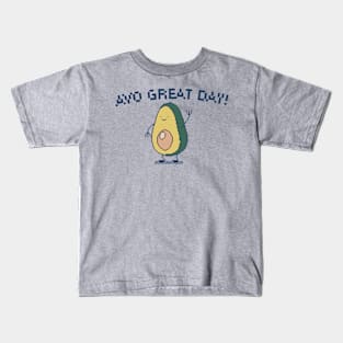 Avo Great Day! 8-Bit Pixel Art Avocado Kids T-Shirt